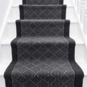 Boulevard Black Stair Runner