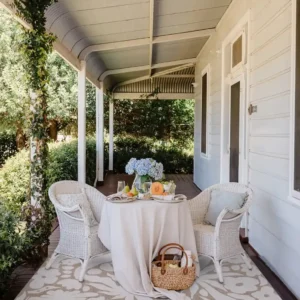 Cheska Beige Cream Outdoor Washable Rug