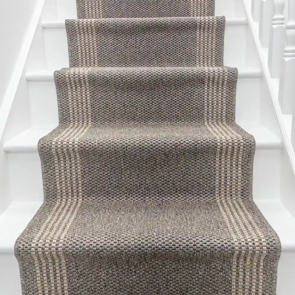 Natura Tweed Beige Stair Runner