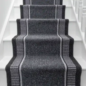 Promenade Grey Stair Runner