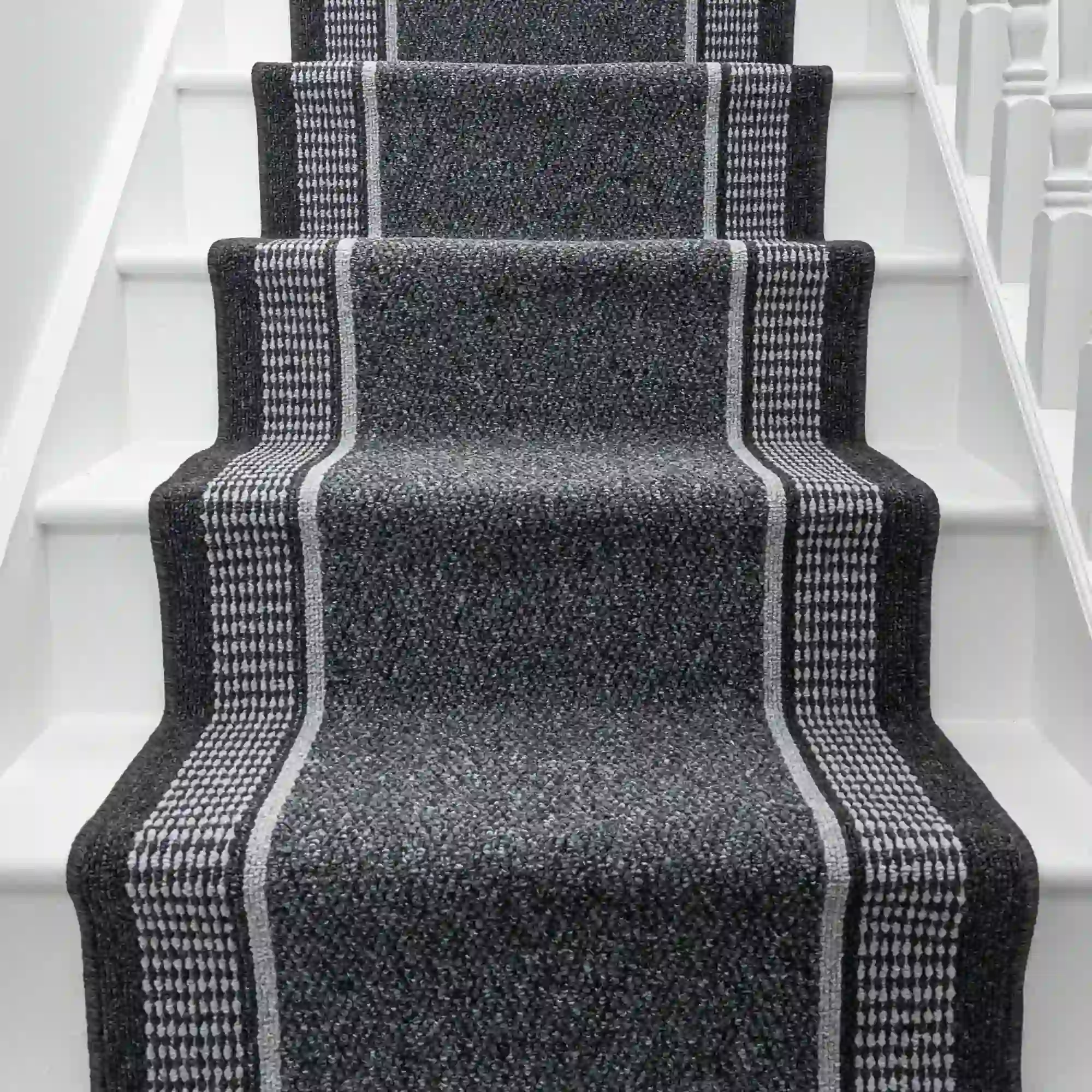 Promenade Grey Stair Runner
