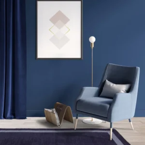 Asiatic Rugs Navy Albi Border Runner