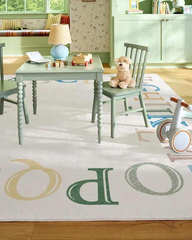 Easy as ABC Multicolor Rug
