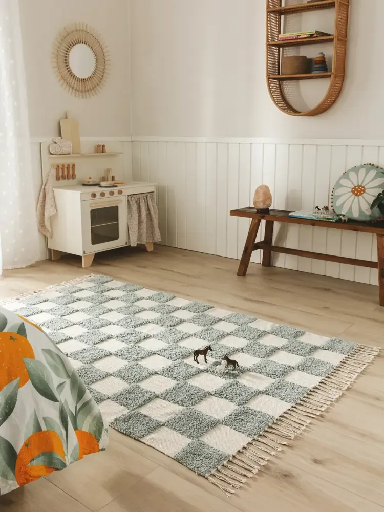 Lytte Kids Rug Caro Light Blue