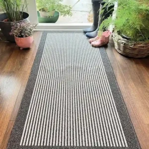 My Mat Black My Utility Stripe Runner