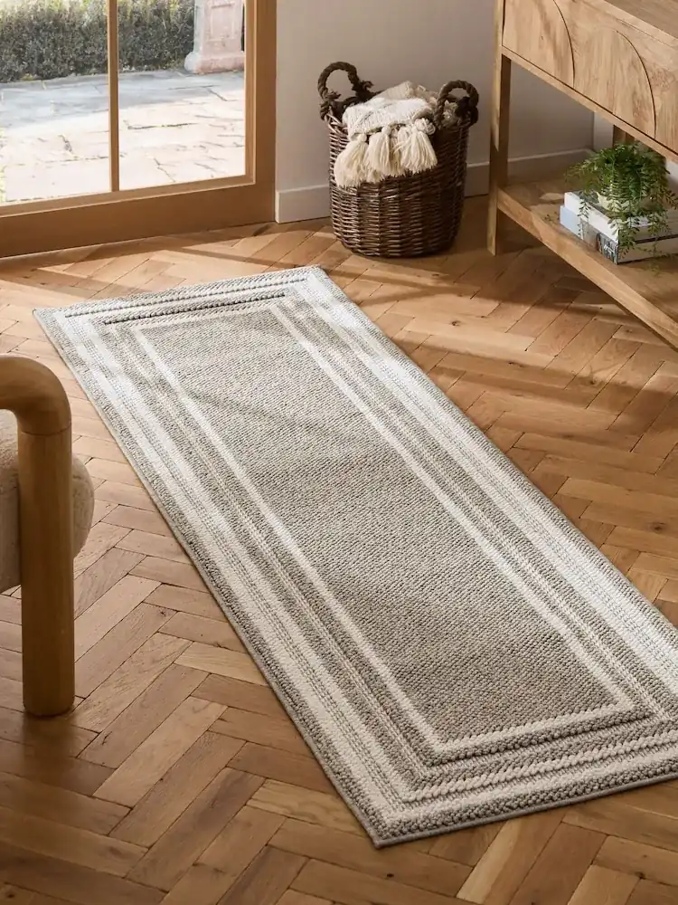 Natural Albie Bobble Border Runner