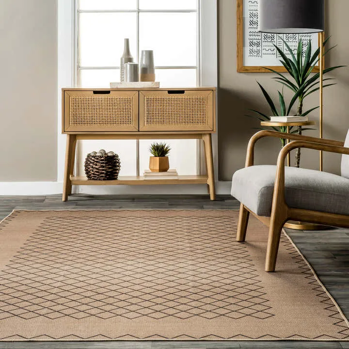 Sloane Easy-Jute Washable Crosshatch Rug Dubai
