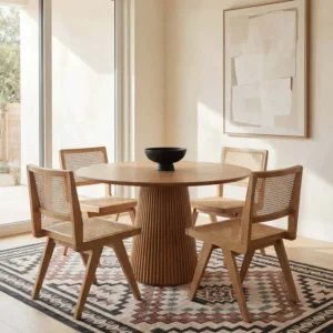 Violeta Timeless Medallion Spill Proof Washable Rug