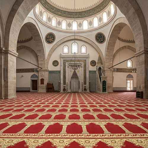 Aqsa Arch Majestic Design Carpet Installed in Mosque