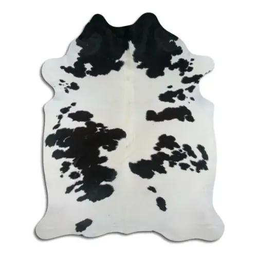 Black and White Cowhide Sample