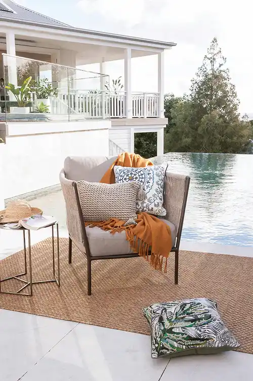 Flax Outdoor Teak Carpet