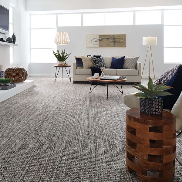 Grey Sisal Carpet in Room