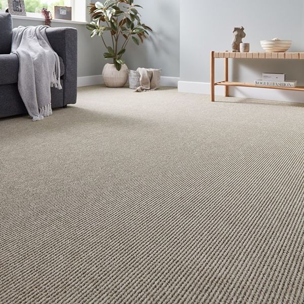 Sisal carpet in modern living room
