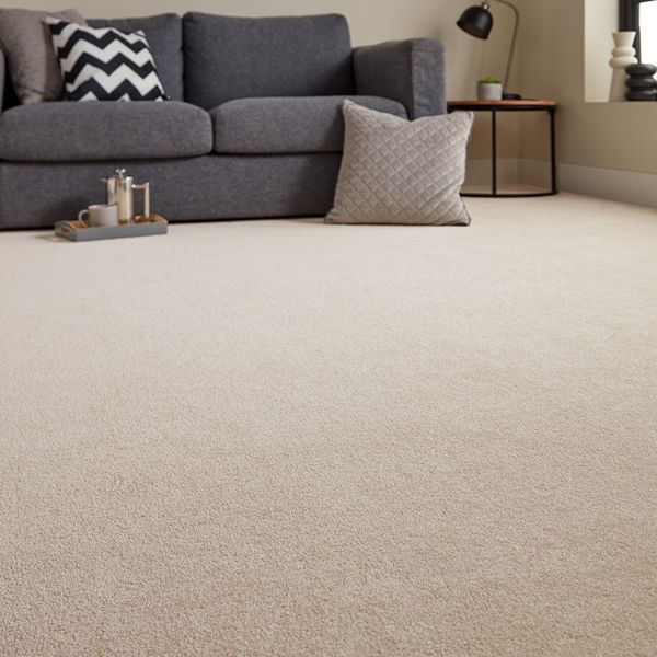 Soft cream carpet in living room