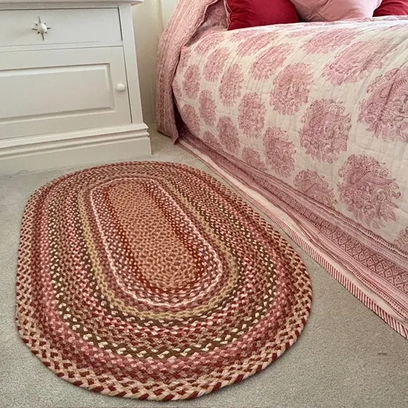 Coral Oval Natural Jute Rug