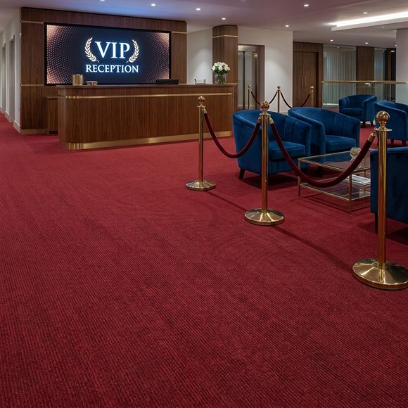 Dark Red Exhibition Carpet Roll
