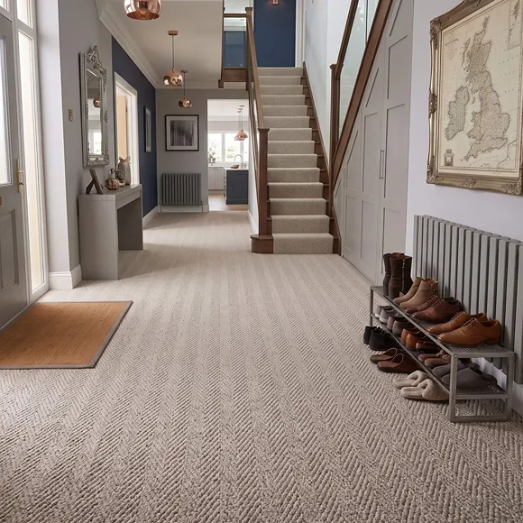Iona Herringbone Wall to Wall Carpet