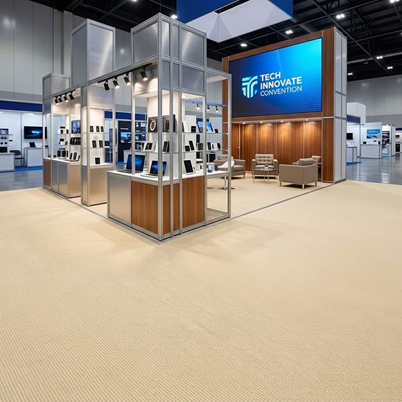 Light Beige Exhibition Carpet Roll