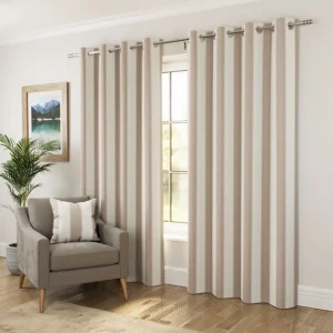 Natural Thermal Blackout Eyelet Curtains