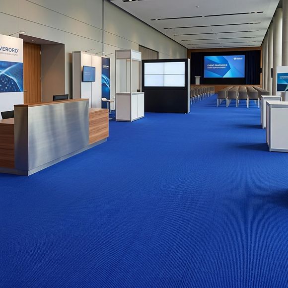 Royal Blue Exhibition Carpet Roll